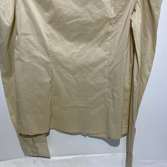 Philip Russel Women's Cream Collard Long Sleeves Button Up Shirts Size XL - Picture 8 of 8